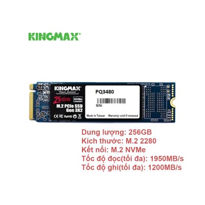 SSD KINGMAX Zeus PQ3480 128GB M2 PCIe
