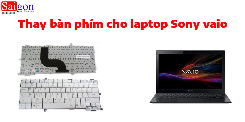 thay bàn phím laptop sony vaio