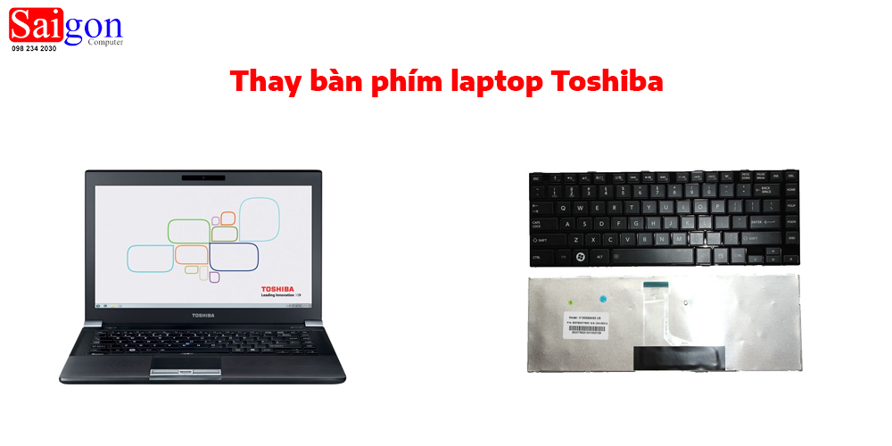 Thay ban phim laptop Toshiba