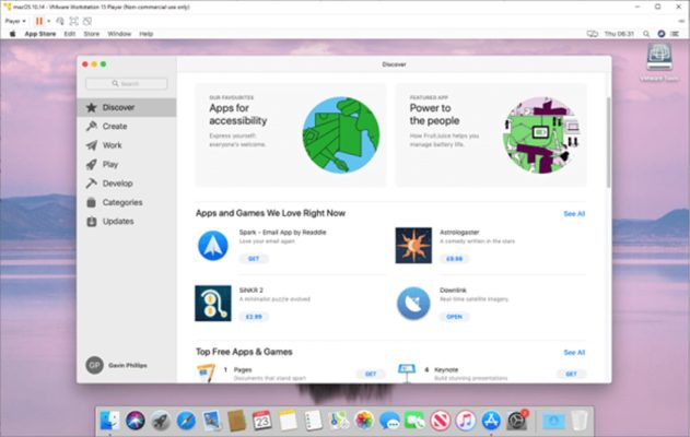 Hướng dẫn chạy ứng dụng Mac trên Windows 10
